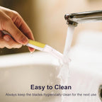 Face Razors for Women, Reusable Handle with 19 Microblades, Dermaplane Razor for Women Face, Eyebrow & Facial Razors, Peach Fuzz Remover, Gentle Exfoliating, for Sensitive Skin (Solar Veil)