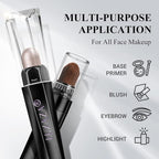 Shimmer Eyeshadow Stick Makeup 6PCS Set, Pink Metallic Matte Cream Eye Shadow Eyeliner Brightener Pencil Crayon - DESERT WILD