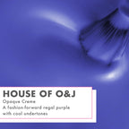 Olive & June Long Lasting Nail Polish | Plump Gel-Like Finish No Lamp Needed | Lasts up to 10 days | Salon-Quality at Home | 15-Free Vegan Cruelty-Free Chip-Resistant Shine | House of O&J Regal Purple