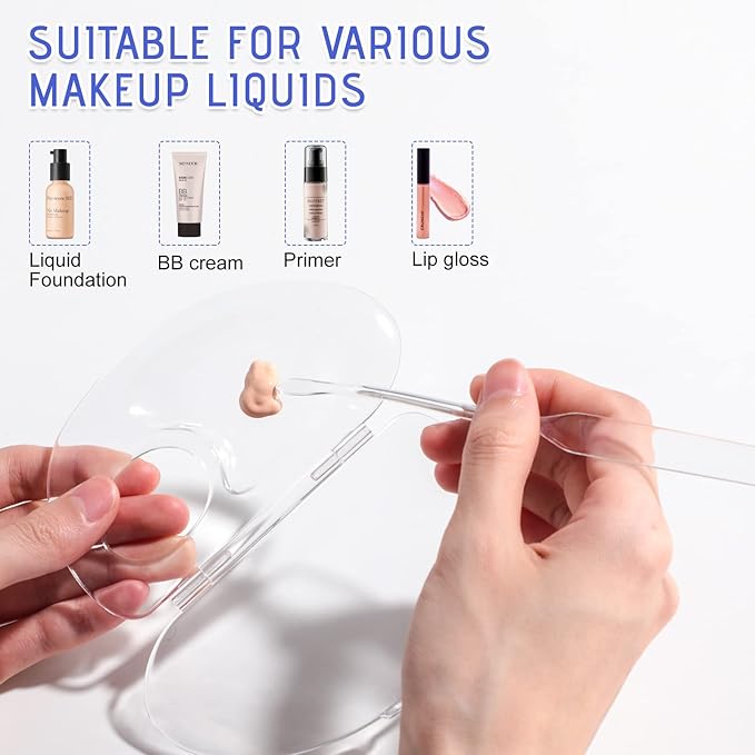 BS-MALL Makeup Mixing Palette Acrylic Mixing Tray