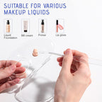 BS-MALL Makeup Mixing Palette Acrylic Mixing Tray with Spatula Artist Tool for Mixing Cosmetic/Nail Polish/Pigment Blending