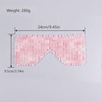 Rose Quartz Eye Mask, Jade Eye Mask 100% Natural Crystal Eye Mask, Reusable Gemstone Eye Mask Eliminate Wrinkles Puffiness Headache and Migraine Relief Hot or Cold Using