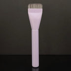 Makeup Brush Set - Flat Foundation Brush, Blender Sponge, Face Spatula, Puff & Heart-Shaped Mixing Palette with Leather Case – Complete Face Makeup Tool Kit for Blending, Foundation & Application