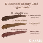 Heroine Make by KISSME Soft Define Waterproof Cream Pencil Eyeliner, Long-Lasting Natural Shades, 0.1g Punched Oval Core, 01 Natural Brown, 0.01oz