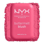 NYX PROFESSIONAL MAKEUP Buttermelt Powder Blush, Fade and Transfer-Resistant Blush, Up to 12HR Make Up Wear, Vegan Formula - Getting Butta