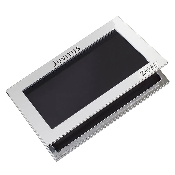 Z Palette Large Metallic Collection (Metallic Silver) with 20 Piece Metal Stickers - Made Exclusively for JUVITUS