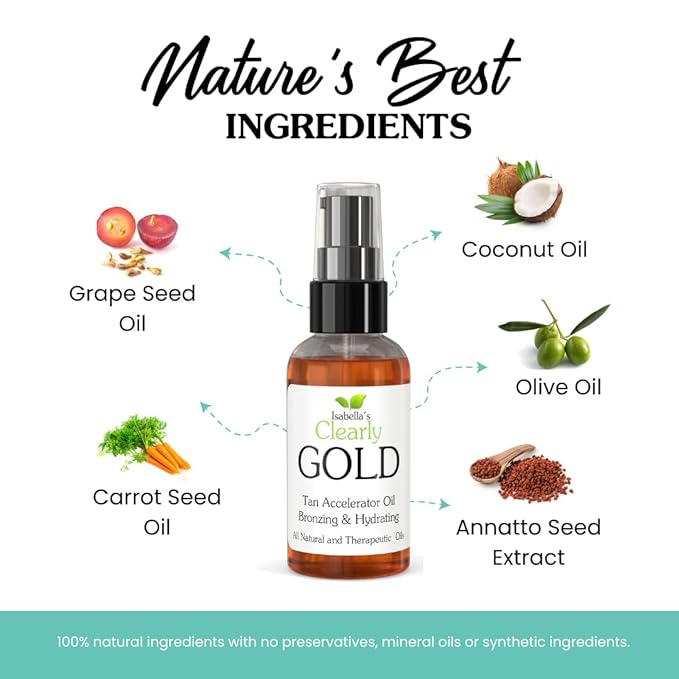 Isabella's Clearly Natural Tanning Oil