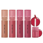 KIMUSE Gleamy Gloss Lip Stain Set, Long-lasting Lightweight Glow Lip Tint, Non-sticky Moisturizing Juicy & Glossy Finish