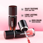 LANGMANNI Lip Oil Tint | Hydrating & Long-Lasting Lip Stain | Moisturizing And High Gloss Makeup,Non-Sticky Lip Stain For Watery And Silky Smooth Lips(#5 Raspberry Sorbet)