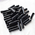 50 Lip Balm Container Kit with Filling Tray and Spatula, Round Tube Refillable Empty Tube 3 Colors, 0.15 oz, BPA Free, for DIY Homemade Lipstick Lipstick (50 black kits,)