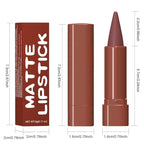 2Pcs Gradient Matte Lipstick Crayon Lip Liner pencil, Flawless Contour Gradual Ombre Effect lip Pencil, Lipstick for Women Long Lasting Waterproof Smudge Proof Lipstick Pencil 02#+03#