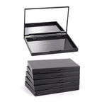 5 Pack Magnetic Makeup Palette with Mirror, Empty Cosmetics Dispensing Storage Box for Eyeshadow Lip Color Blush Powder Highlighter Contour(Small Palette - 4.92" x 3.38”)