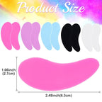 5 Pairs Under Eye Patches Silicone, Colorful Reusable Eye Mask for Dark Circles Puffiness Wrinkles Fine Lines Self Skin Care Stuff Beauty Products Weekend Gifts for Women Teen Girls