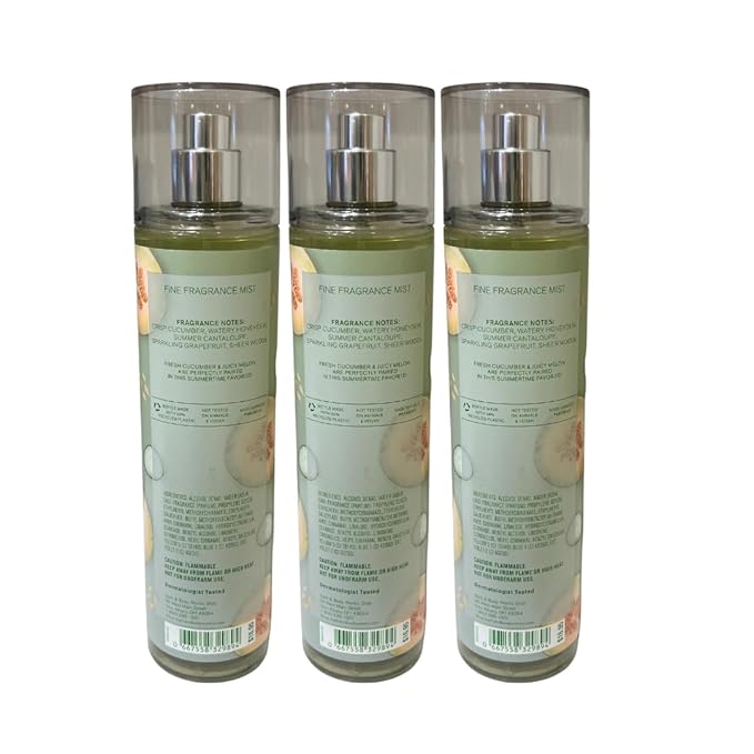Bath & Body Works Cucumber Melon Fine Fragrance Mist 8oz - Pack of 3