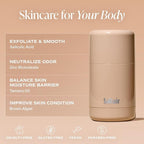 Saltair Skincare Deodorant - Aluminum-Free Deodorant for Women with Long Lasting Odor Protection Zinc and BHA. Refillable Stick, Suitable for Sensitive Skin, 2 Pack Santal Bloom Scent