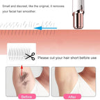 Facial Hair Remover Replacement Heads: Compatible with Finishing Touch Flawless Facial Hair Removal Tool for Women As Seen On TV 18K Gold-Plated Rose Gold (Generation 1 Single Halo)