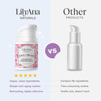 LilyAna Naturals Face and Neck Moisturizer for Women and Men - Moisturizer Face and Neck Cream for Dry Skin and Dark Spot Brightening - Rose and Pomegranate Extracts - 1.7oz (Pack of 2)