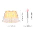 2Pc Jelly Lip Mask Overnight,Fruity Lemon Lip Sleeping Mask Day Night Repair Kawaii Lip Balm Hydrate Plump Dry Lip Scrubs Exfoliator,Lip Care Lip Moisturizer with Collagen-Lemon