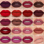 evpct 1Pcs Mauve Matte Lip Liner Stain Liquid Lipstick Makeup Set for Women, Mauve Lip Stick Liner Combo Long Lasting Waterproof, labiales matte mate larga duracion Long Wear 24 hours Lipstick, 34