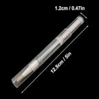 5 Pack 3 ml Transparent Twist Pens, Empty Nail Oil Pen with Brush Tip, Cosmetic Lip Gloss Container Applicators Eyelash Growth Liquid Tube (5x)