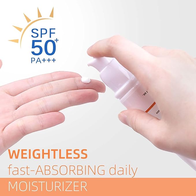 Face Tinted Sunscreen, Universal Sunscreen SPF 50+++, Suitable for All Skin Types, Travel Size Sunscreen