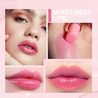 evpct 3Pcs Aloe Vera Avocado Peach Tinted Lip Balms Tint Stain Lipstick for Women PH Color Changing Lipstick Balm Stain Gift Set Queen Girls Korean Mood Long Lasting Color Change Light Pink Lipstick