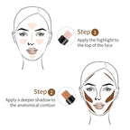 6 colors contour highlighter stick contour stick,face highlighter, contour makeup contouring sticks cream concealer - 3PCS (#1+#2+#3)