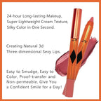 Pink Lip Liner Pencil, Smooth Matte Lipstick Crayon with Lip Pencil Sharpener for Women, Velvet Smudge Proof Smudgeproof Waterproof No Transfer Makeup Forever Lipliner 502#