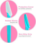 48 Pcs Eyebrow Razor for Women Face Razors Multipurpose Dermaplaning Tools, Hair Trimmer Shaper Shaver with Protective Cover, Facial Hair Removal for Women Men Body Use