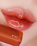 HOLIKA HOLIKA Heart Crush Glow Lip Tint Air – Korean Lip Tint with High Shine Juicy Fruit Jam Colors Lip Stain – Hydrolyzed Collagen & Vitamin C (15 FAY)