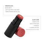 Nudies Matte + Glow Core All Over Face Blush Color - Sunset Gold