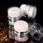 Glitter Body Highlighter Powder Body Shimmer Sparkle Face Brightening Highlighter Powder for Face Eyes Body Glow Makeup With sponge head（08#）