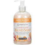 Ginger Lily Farms Botanicals Conditioning Liquid Hand Soap, Coco Mango, 100% Vegan & Cruelty-Free, Coconut Mango Scent, 12 Fl Oz (Pack of 6)