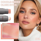 Cream to Powder Blush Stick, High Impact Color, Moisturizing Face Makeup (02#, 1 Count (Pack of 1))