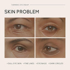 Turmeric under eye cream, for