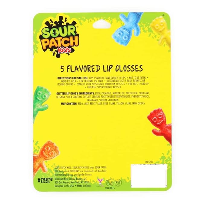 Taste Beauty Sour Patch Kids 5-Piece Flavored Lip Gloss