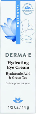 Derma E Hydrating Eye Cream with Hyaluronic Acid 0.5 ounces