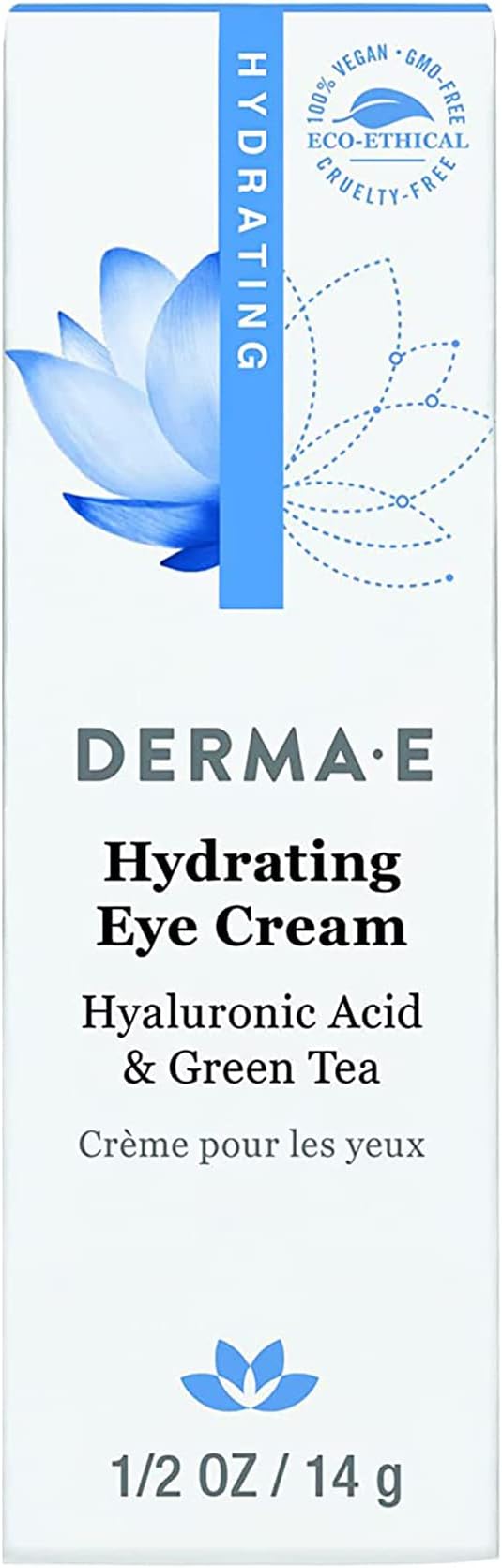 Derma E Hydrating Eye Cream with Hyaluronic Acid 0.5 ounces