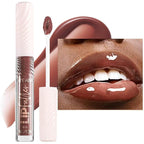 Brown Chocolate Lip GlossTinted Glitter Lipgloss Lip Oil Teens Moisturizing Lipstick Lip Balm High Shine And Vegan Plumping Lip Gloss For Women Girls Long-Lasting Dry Lip Care lip pumper gloss 06