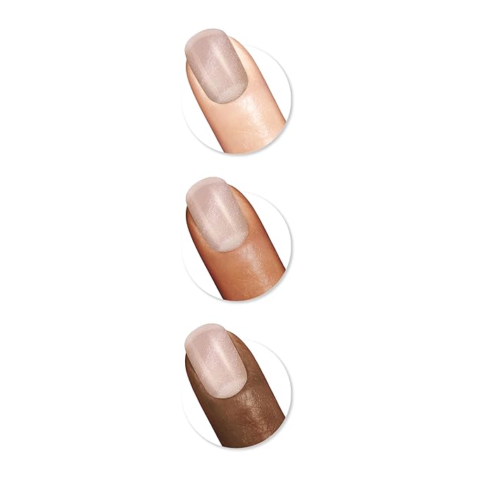 Sally Hansen Miracle Gel, Tinsel Time for Two, Long Lasting, Gel-Like Formula, No UV Lamp Needed, Semi Opaque, Shimmery Nude Nail Polish