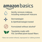 Amazon Basics Makeup Remover Wipes, 25 wipes