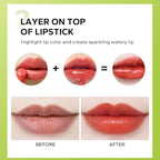 Beauty Glazed Big Brush Head Lip Oil, Ultra-Hydrating & Nourishing, Smooth Glossy Finish Lip Glow Oil, Shiny and Vegan Tinted Lip Gloss, Non-Sticky Formula (1, 101# MEET)
