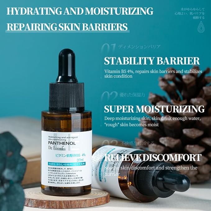 4% Vitamin B5 Face Serum 37ml / Niacinamide, Antioxidant, Reduces Wrinkles, Improves Elasticity,