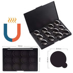 Empty Magnetic Eyeshadow Makeup Palette with 12Pcs 26mm Round Metal Pans