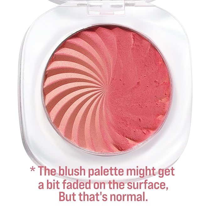Cheeky Blush Compact for Face Cheeks, Talc Free Blusher Palette, Matte Powder Makeup, Natural Healthy, Mauve Pink Magenta Peach Red, Vegan Cruelty Free