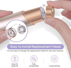 Replacement Heads for Flawless Replacement Heads,Generation 3 Replacement Heads Compatible with New Finishing Touch Flawless Facial Hair Remover,Dual Blades for Flawless Replacement Heads Gen 3,4Pcs.