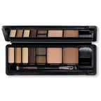 Profusion Cosmetics Day Face Pro Makeup Case - 8 Shades Palette with Brushes for Perfect Daytime Looks