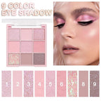 Light Pink Eyeshadow Palette,Neutral Nude Powder Eye Shadow for Older Women,Highly Pigmented Natural Long Lasting Naturing-Looking Pink Makeup Palette,Talc,Paraben Vegan & Cruelty Free