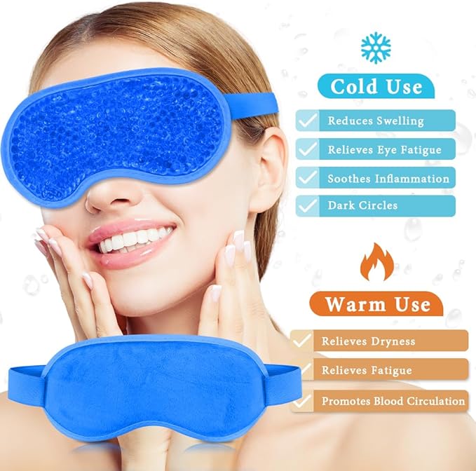 Cooling eye mask and silky