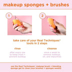 Real Techniques 6 Pack Assorted Makeup Blending Sponges, 3 Miracle Makeup Sponges, For Blending, Baking, And Setting, Use With Foundation & Powder, Dewy or Matte Finish, Cruelty-Free